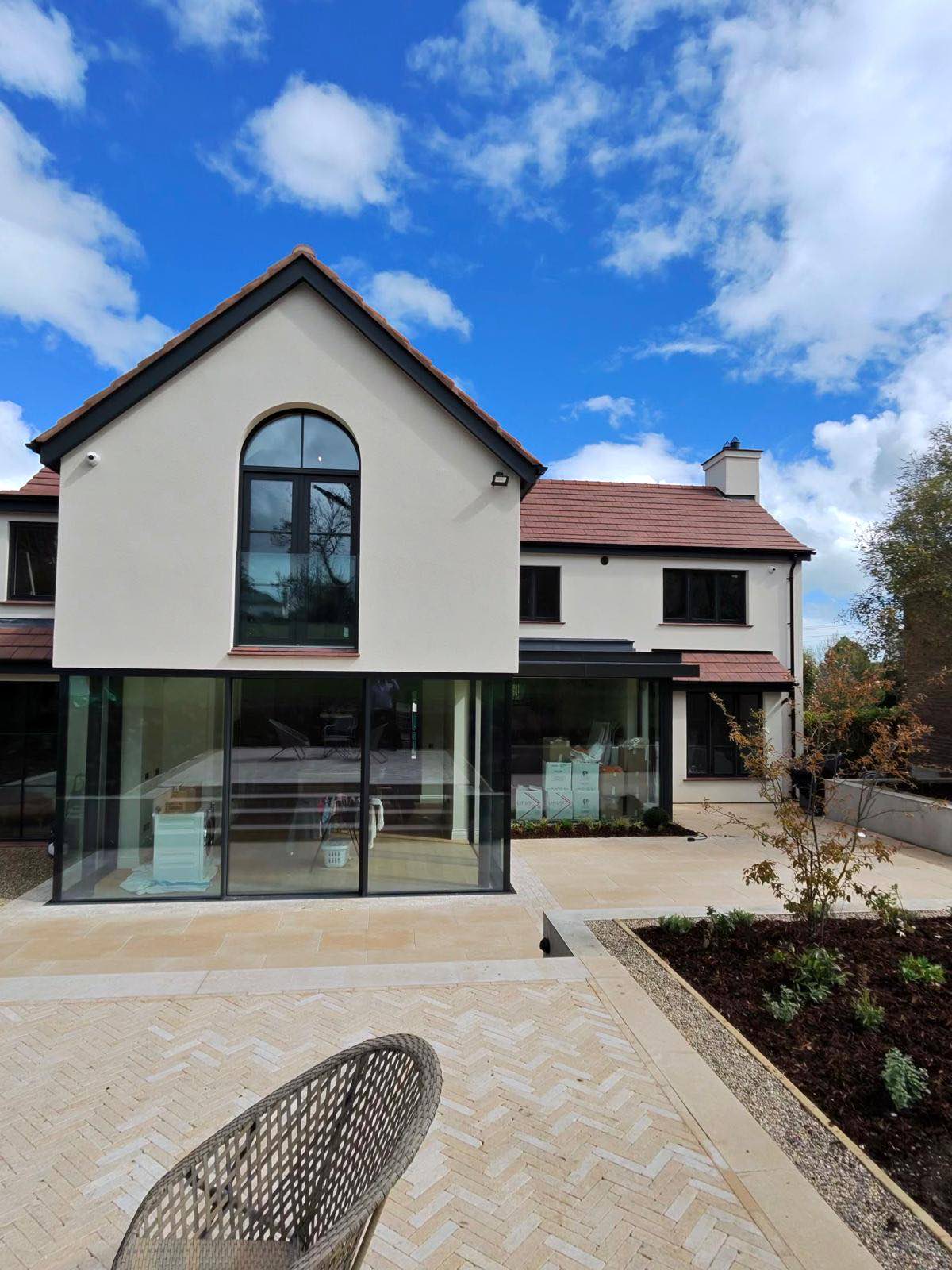 Blackrock: new build home with arched glazing