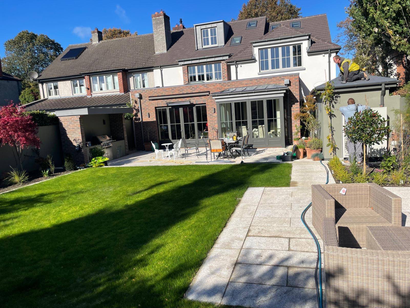 Completed Abcon Construction project and landscaped garden